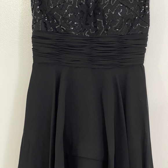 Spectacular cocktail hi-low black dress - Picture 6 of 7